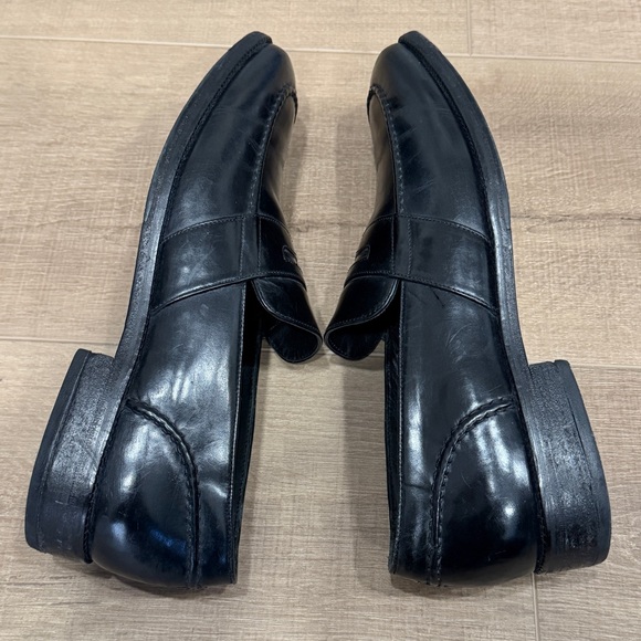 Cole Haan Men 11M Black Classic Penny Loafer Leather Shoes Sq Toe Slipon C04715 - Picture 9 of 16